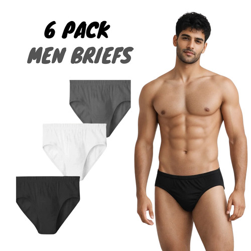 Pack mens briefs - 6,