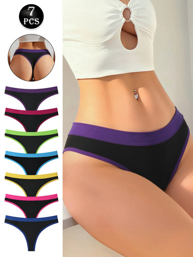 7pcs set womens panties briefs - 7pcs,