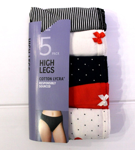 Ladies 5 pack cotton - s,