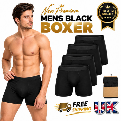 Pack mens black - black, boxer