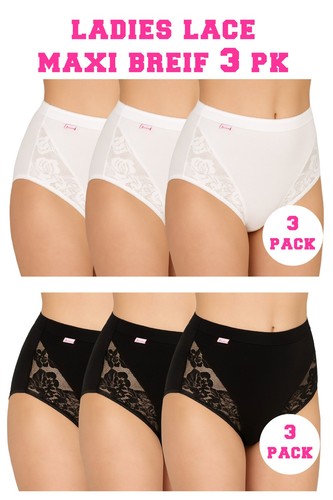 Ladies cotton briefs plain - cotton,