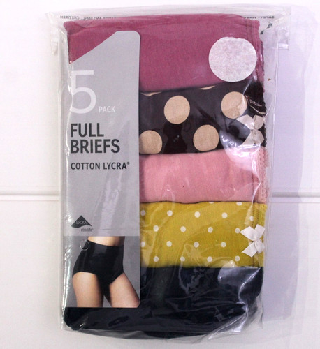 Ladies 5 pack cotton - 5,