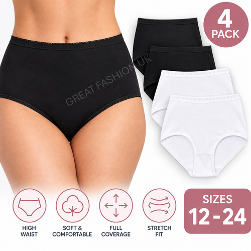 Ladies pack maxi briefs high - pack,