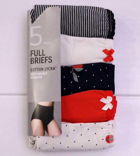 Ladies 5 pack cotton - &,