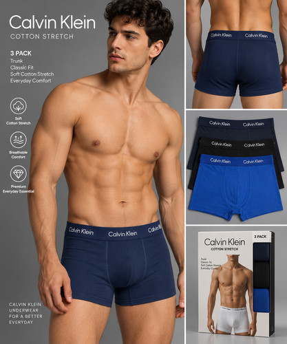 Men cotton stretch low - ck,