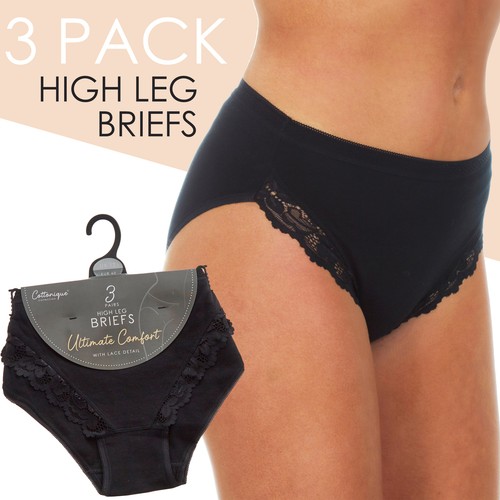Womens black briefs knickers - womens,